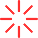 A red eight-pointed starburst icon with lines radiating outward from the center, creating a symmetrical, minimalist design on a plain background.